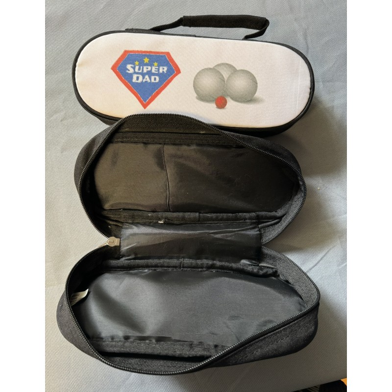 Sacoche pour 3 boules de pétanque et un cochonnet